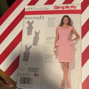 Simplicity Amazing Fit Pink Dress Pattern